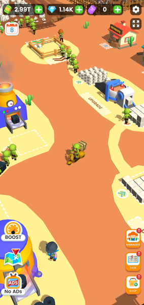 Miner Empire: Idle Mining Inc - Gameplay image of android game