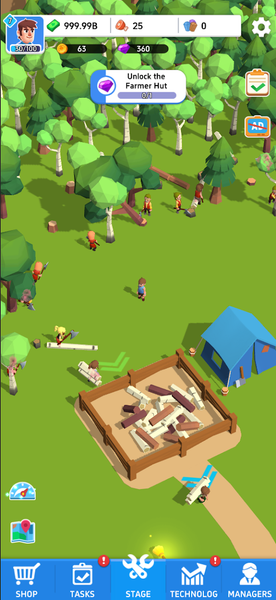 Idle Lumber Island - عکس بازی موبایلی اندروید