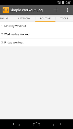Simple Workout Log - عکس برنامه موبایلی اندروید
