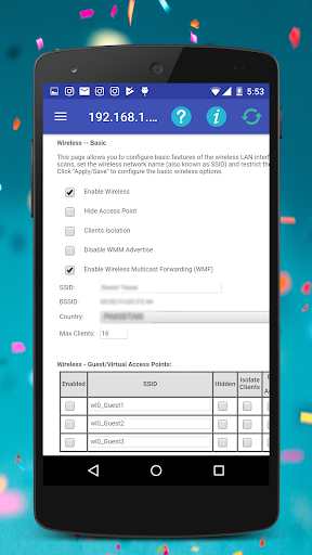 Router Settings: WiFi Password - عکس برنامه موبایلی اندروید