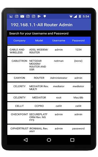 Router Settings: WiFi Password - عکس برنامه موبایلی اندروید