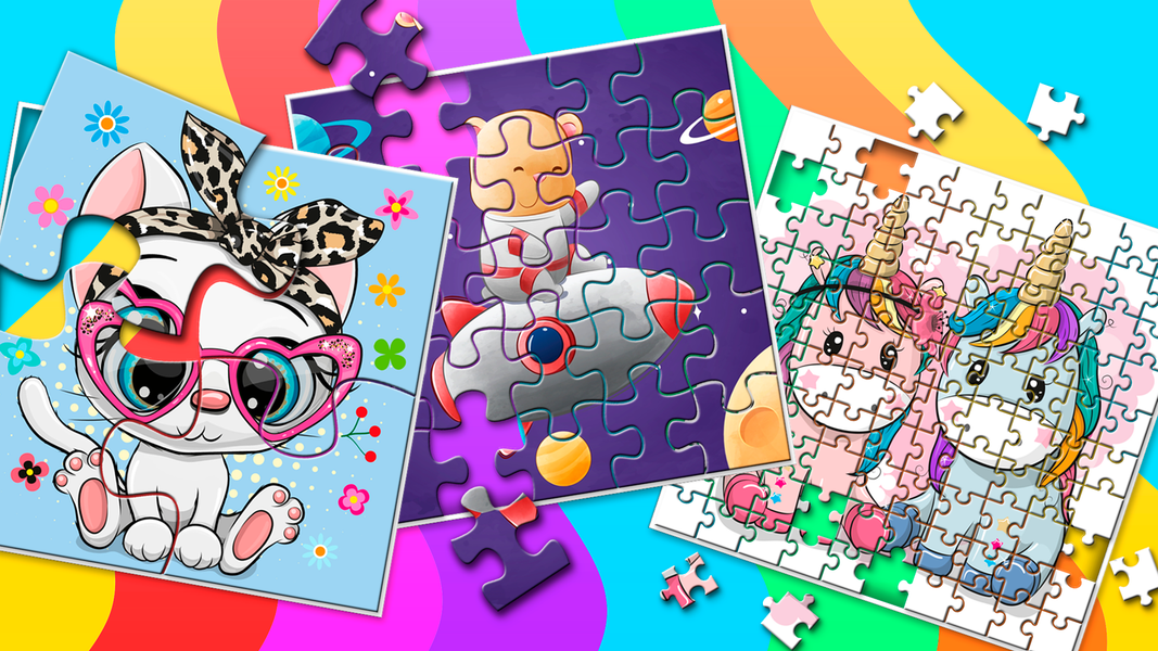 Kids Puzzles offline games - Gameplay image of android game