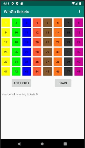 Wingo tickets - Gameplay image of android game