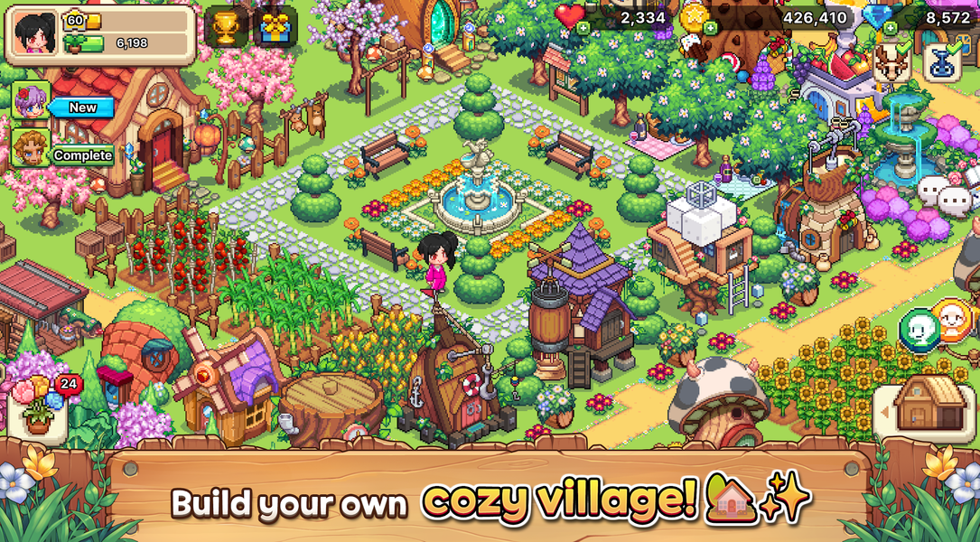 Viladia: Cozy Pixel Farm - عکس بازی موبایلی اندروید