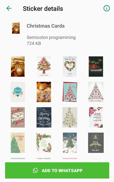 Christmas Stickers WAStickerAp - عکس برنامه موبایلی اندروید