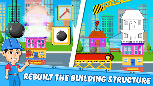 Construction Game - Gameplay image of android game