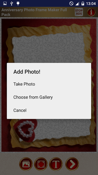 Make Wedding Anniversary Photo - Image screenshot of android app