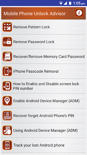 Clear Mobile Password PIN Help - عکس برنامه موبایلی اندروید