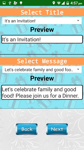 Party Invitation Card Designer - Image screenshot of android app