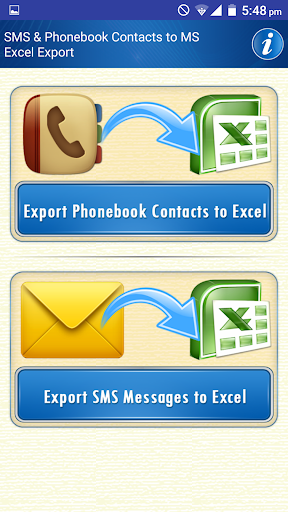 Save Phonebook Contacts to Excel - Image screenshot of android app