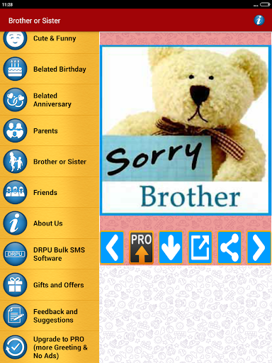 Sorry Cards & Picture Messages - عکس برنامه موبایلی اندروید