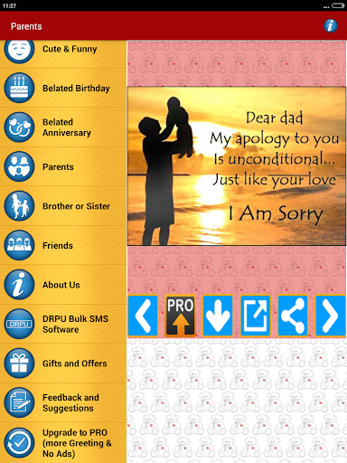 Sorry Cards & Picture Messages - Image screenshot of android app