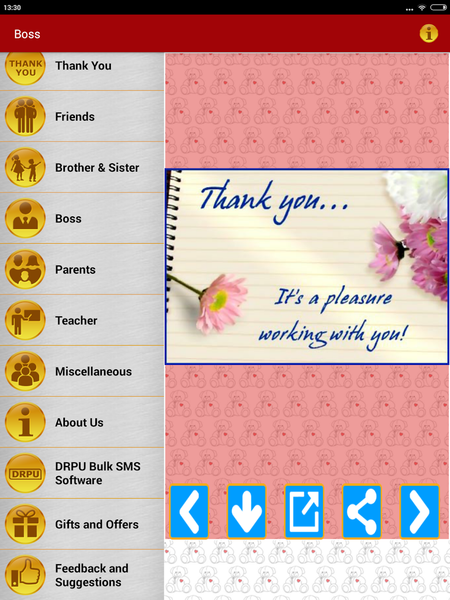 Thank You Greeting Card Images - عکس برنامه موبایلی اندروید