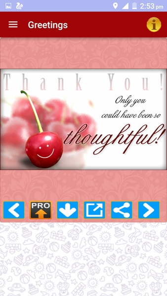 Thank You Greeting Card Images - Image screenshot of android app