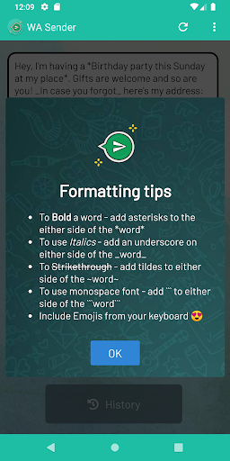 Send Message To Many Contacts - Image screenshot of android app