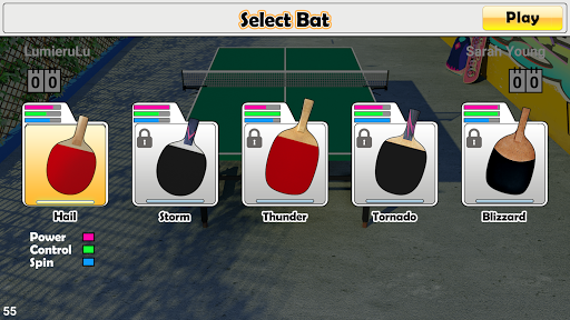 Virtual Table Tennis - Gameplay image of android game
