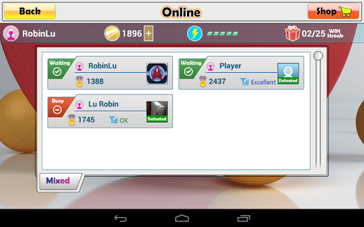 Virtual Table Tennis - Gameplay image of android game