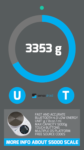 Digital bluetooth Scale S۵۰۰۰ connection test app - عکس برنامه موبایلی اندروید