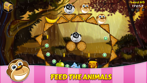 Physics puzzle: Animal Food Pathfinder Puzzle - Gameplay image of android game