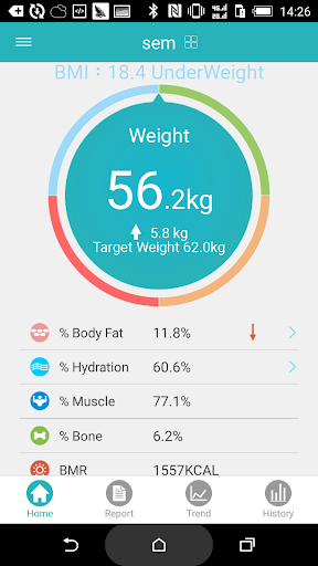 BodyMonitor - Image screenshot of android app