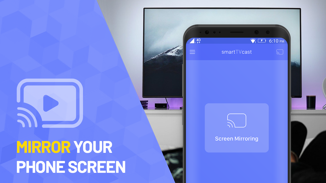 Smart TV Cast Screen Mirroring - عکس برنامه موبایلی اندروید
