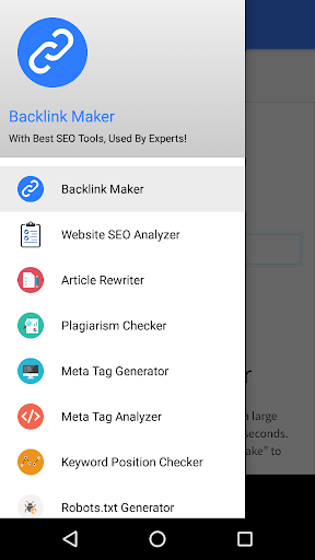 Free Backlink Maker Tool - Image screenshot of android app