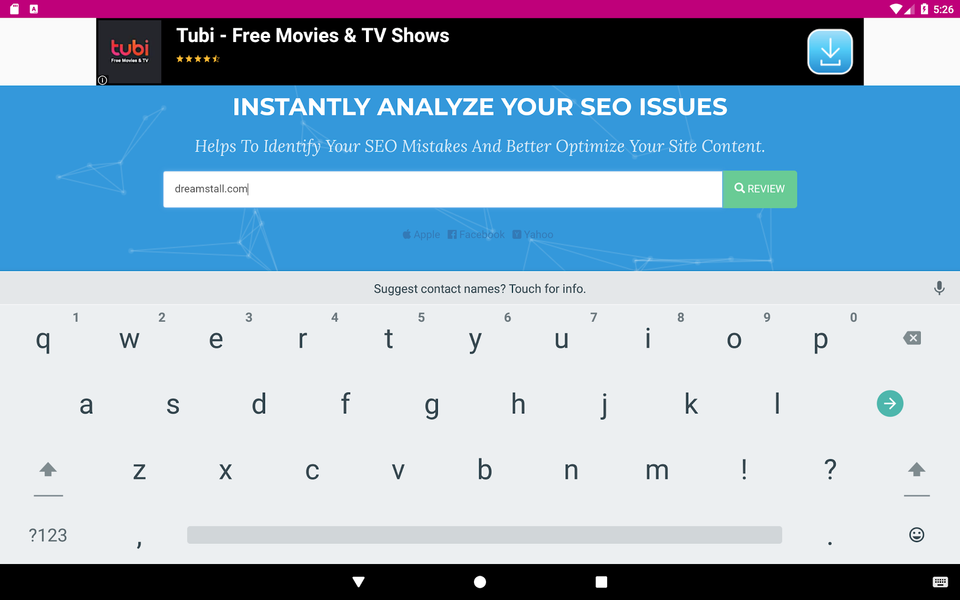 Website SEO Checker - Image screenshot of android app