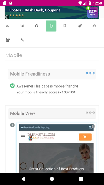 Website SEO Checker - Image screenshot of android app