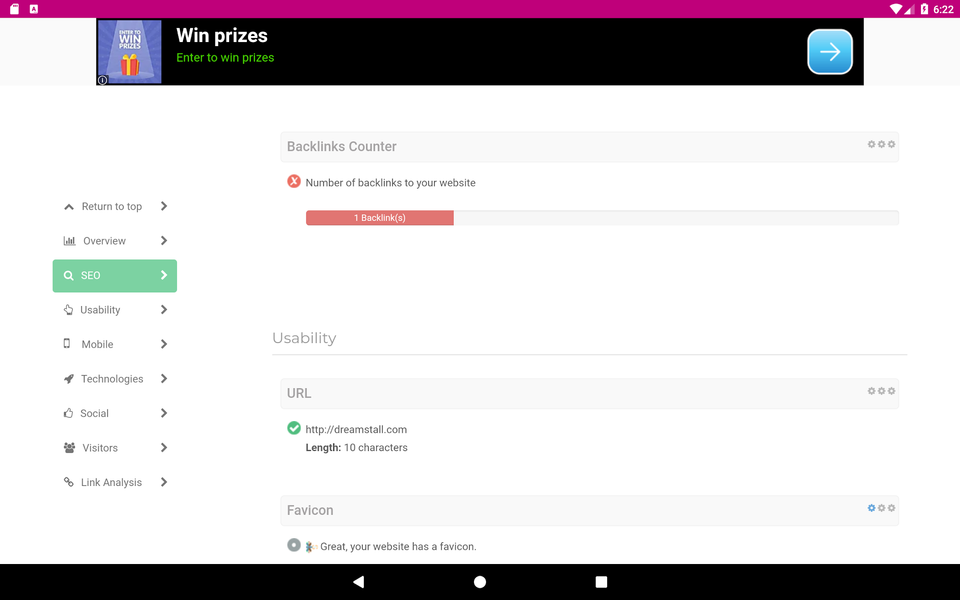 Website SEO Checker - Image screenshot of android app