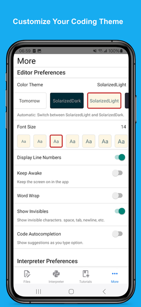 Python+ - Image screenshot of android app