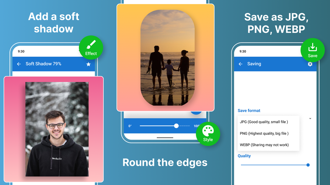 No Crop Square Pic SquareDroid - عکس برنامه موبایلی اندروید