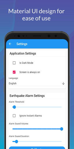 Earthquake Alarm - Image screenshot of android app