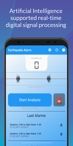 Earthquake Alarm - Image screenshot of android app