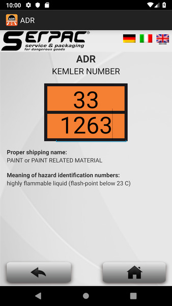 ADR - Tunnels and Services - Image screenshot of android app