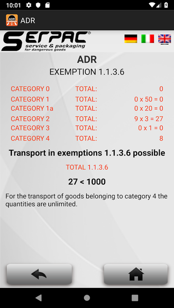 ADR - Tunnels and Services - Image screenshot of android app