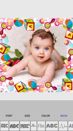 Baby photo frames maker - عکس برنامه موبایلی اندروید
