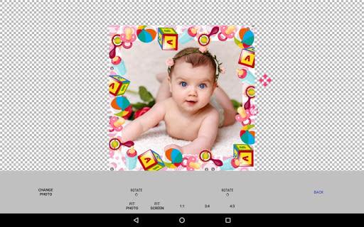 Baby photo frames maker - عکس برنامه موبایلی اندروید
