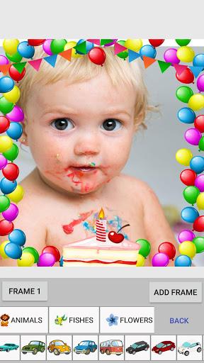 Baby photo frames maker - عکس برنامه موبایلی اندروید
