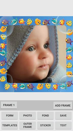 Baby photo frames maker - عکس برنامه موبایلی اندروید
