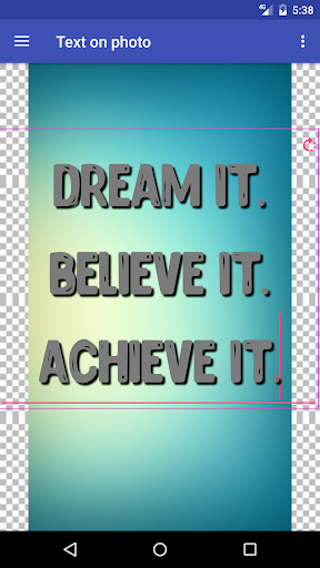 Add text to the photo - عکس برنامه موبایلی اندروید