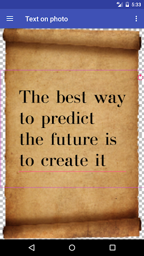 Add text to the photo - عکس برنامه موبایلی اندروید