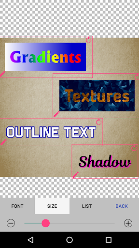 Text on the picture 2.0 - Image screenshot of android app