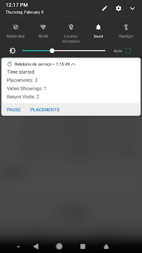 Service Report - Image screenshot of android app