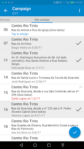 Congregation Territories - Image screenshot of android app