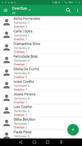 Congregation Territories - Image screenshot of android app