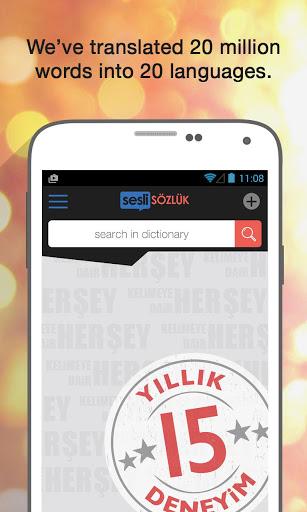 Sesli Sözlük - Image screenshot of android app