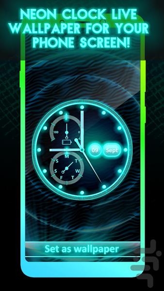 neoni clock - Image screenshot of android app