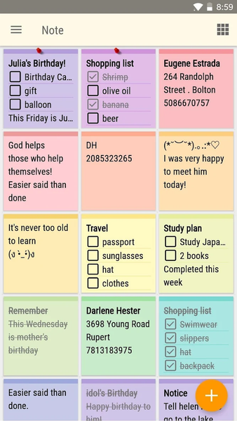 Notepad - Colorful Notes - عکس برنامه موبایلی اندروید
