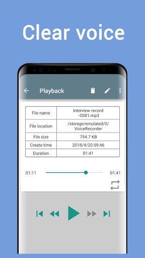 Voice Recorder - عکس برنامه موبایلی اندروید