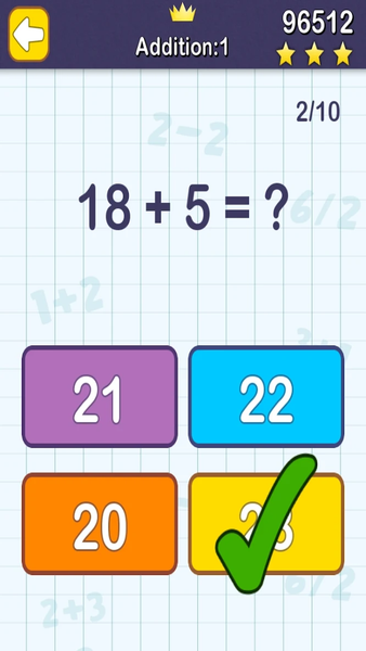 Maths Learning: Add, Subtract - عکس بازی موبایلی اندروید